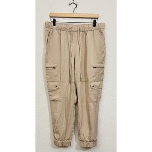Banana Republic Khaki Lyocell Cargo Jogger Pants | Gorpcore Old Money Size XL